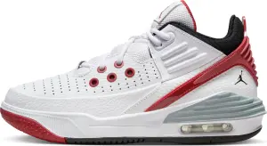 Кросівки підліткові Nike JORDAN MAX AURA 5 (GS) біло-червоно-чорні DZ4352-101