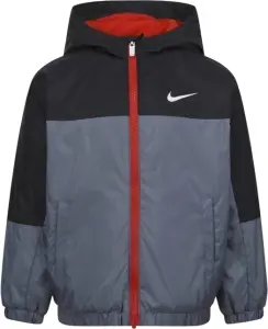Куртка дитяча Nike FLEECE LINED WOVEN сіро-чорно-червона 86K992-M19