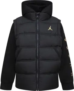Куртка подростковая Nike JORDAN 2 FER черно-золотая 95D191-K5X