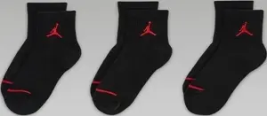 Носки детские Nike JORDAN JUMPMAN QUARTER черно-красные (3 пары) UJ0009-023