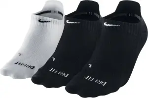 Носки женские Nike DRI-FIT TRAINING NO-SHOW черные, белые (3 пары) SX4492-901