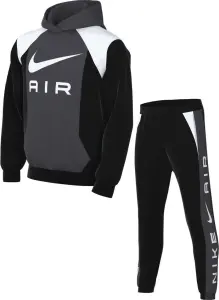 Спортивний костюм підлітковий Nike AIR темно-сіро-чорно-білий FZ4955-060__FZ5004-010