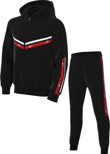 Спортивний костюм підлітковий Nike SPORTSWEAR CLUB чорно-червоно-білий FZ4906-010__FZ4911-010