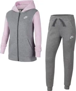 Спортивний костюм підлітковий Nike SPORTSWEAR сіро-світло-рожевий BV3634-093