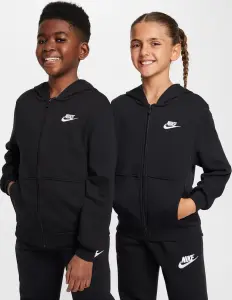 Толстовка подростковая Nike CLUB FLEECE FRENCH TERRY черная FD3017-010