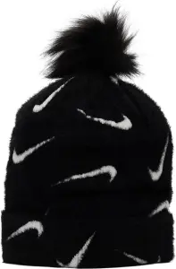 Шапка підліткова Nike PEAK POM BEANIE чорно-біла FZ3062-010