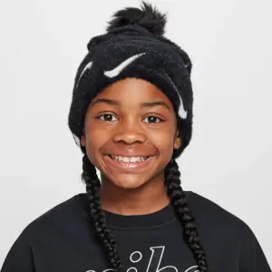Шапка підліткова Nike PEAK POM BEANIE чорно-біла FZ3062-010