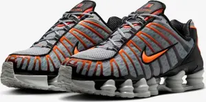 Кроссовки Nike SHOX TL серо-черно-оранжевые AV3595-011