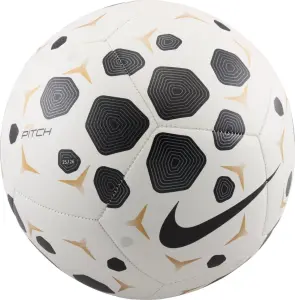 Футбольний м'яч Nike PITCH біло-чорно-золотий Розмір 3 HV6249-100