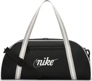 Сумка спортивная женская Nike GYM CLUB TRAINING RETRO 24L черно-бежево-белая DH6863-014