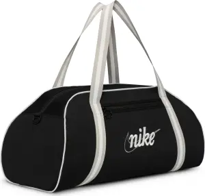 Сумка спортивная женская Nike GYM CLUB TRAINING RETRO 24L черно-бежево-белая DH6863-014