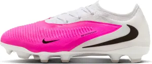 Бутсы детские Nike JR PHANTOM 6 LOW PRO FG/MG бело-розовые IH1792-901