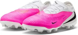 Бутсы детские Nike JR PHANTOM 6 LOW PRO FG/MG бело-розовые IH1792-901