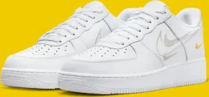Кросівки Nike AIR FORCE 1'07 біло-жовті DX2650-100