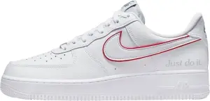 Кроссовки Nike AIR FORCE 1 LOW бело-красные DQ0791-100