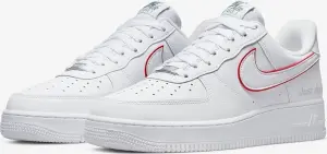 Кроссовки Nike AIR FORCE 1 LOW бело-красные DQ0791-100