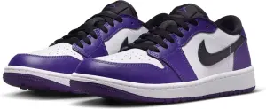 Кросівки Nike AIR JORDAN 1 LOW G фіолетово-біло-чорні DD9315-105