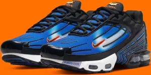 Кроссовки Nike AIR MAX PLUS 3 сине-черно-оранжевые DR8588-400