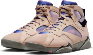 Кроссовки Nike JORDAN AIR 7 RETRO SE бежево-фиолетово-розовые DJ2636-204