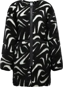 Куртка жіноча Nike SPORTSWEAR LOOSE HIGH-PILE чорно-біла FV8025-010