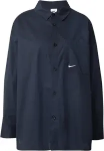 Сорочка жіноча Nike SPORTSWEAR CHILL POPLIN WOVEN LOOSE чорна HJ0715-011