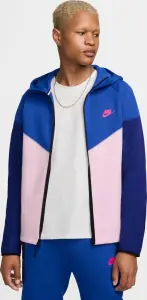 Толстовка Nike SPORTSWEAR TECH FLEECE WINDRUNNER сине-светло-розово-темно-синяя FZ4709-480