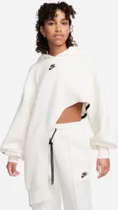 Худі жіноче Nike SPORTSWEAR TECH FLEECE OVERSIZE ASYMMETRIC кремово-чорне FN7123-110