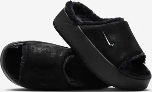 Шльопанці жіночі Nike CALM ELEVATION FUR чорні HV8560-001