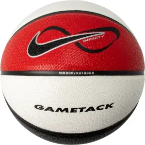 Баскетбольний м'яч Nike INFINITY GAMETACK DEFLATED біло-червоно-чорний Розмір 7 N.101.4275.616.07