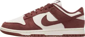 Кросівки жіночі Nike DUNK LOW SUEDE бордово-білі HJ7673-001