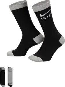 Шкарпетки Nike EVERYDAY ESSENTIALS CREW SOCKS чорні, сірі (2 пари) FN3149-900