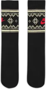 Шкарпетки Nike EVERYDAY ESSENTIALS FAIR ISLE CREW чорно-бежево-червоні FZ3071-010