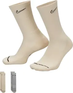 Шкарпетки Nike EVERYDAY PLUS CUSHIONED CREW коричневі, сірі (2 пари) DZ1551-901