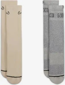 Шкарпетки Nike EVERYDAY PLUS CUSHIONED CREW коричневі, сірі (2 пари) DZ1551-901