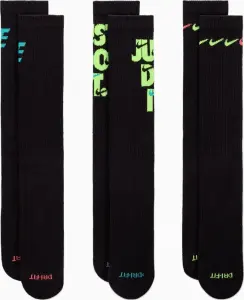 Шкарпетки Nike EVERYDAY PLUS CUSHIONED CREW чорні (3 пари) DH3822-910