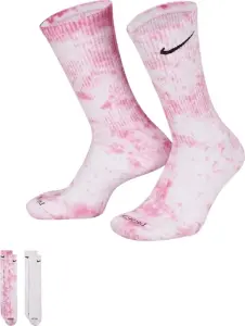 Шкарпетки Nike EVERYDAY PLUS CUSHIONED TIE-DYE CREW рожеві, світло-рожеві (2 пари) DM3407-913