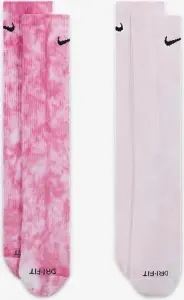 Шкарпетки Nike EVERYDAY PLUS CUSHIONED TIE-DYE CREW рожеві, світло-рожеві (2 пари) DM3407-913