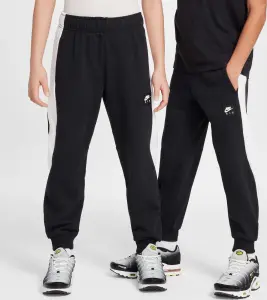 Спортивні штани підліткові Nike AIR FLEECE чорно-білі HF8811-010