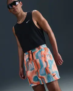 Шорти для бігу Nike FORM UNLINED VERSATILE 5" DRI-FIT оранжево-блакитні HQ0225-664