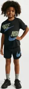Комплект літній дитячий Nike SPORTSWEAR IN THE ZONE RELAXED JERSEY чорно-лаймово-блакитний 86N737-023