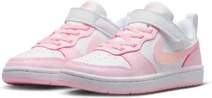 Кроссовки детские Nike COURT BOROUGH LOW RECRAFT (PS) бело-розовые DV5457-105