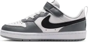 Кроссовки детские Nike COURT BOROUGH LOW RECRAFT (PS) бело-серо-черные DV5457-016