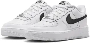 Кросівки підліткові Nike AIR FORCE 1 TECH (GS) біло-чорні IR3992-100