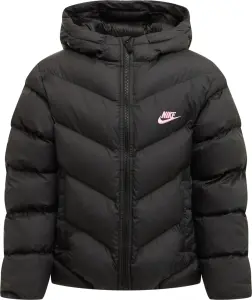 Куртка підліткова Nike SPORTSWEAR ALL DAY PLAY THERMA-FIT LOOSE-FIT чорно-світло-рожева HQ4976-011