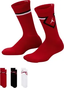 Шкарпетки дитячі Nike JORDAN DIAMOND CREW червоні, чорні, білі (3 пари) BJ0832-R78