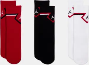 Шкарпетки дитячі Nike JORDAN DIAMOND CREW червоні, чорні, білі (3 пари) BJ0832-R78
