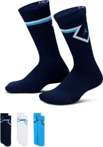 Шкарпетки дитячі Nike JORDAN DIAMOND CREW темно-сині, білі, блакитні (3 пари) BJ0832-695