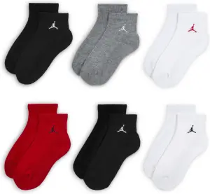 Шкарпетки дитячі Nike JORDAN EVERYDAY ESSENTIALS ANKLE різнокольорові (6 пар) BJ0593-H24
