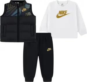 Спортивний комплект дитячий Nike SPORTSWEAR чорно-біло-золотий 86N506-F66