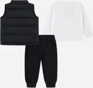 Спортивний комплект дитячий Nike SPORTSWEAR чорно-біло-золотий 86N506-F66